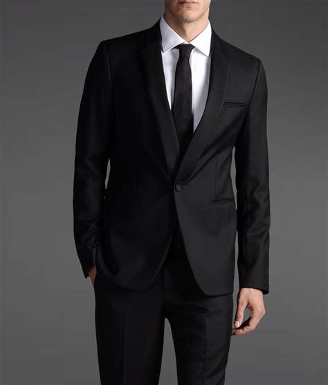 black suit armani